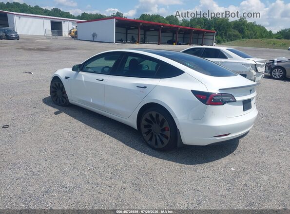 5YJ3E1EC5MF856294 2021 TESLA MODEL 3 Белый Задняя левая четверть