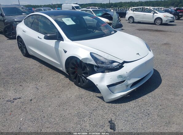 5YJ3E1EC5MF856294 2021 TESLA MODEL 3 Белый Вид спереди