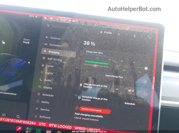 5YJ3E1EC5MF856294 2021 TESLA MODEL 3 Белый 