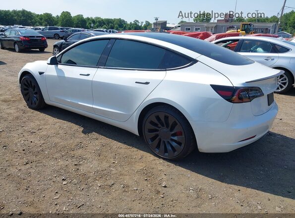 5YJ3E1EC5NF359120 2022 TESLA MODEL 3 White Rear left
