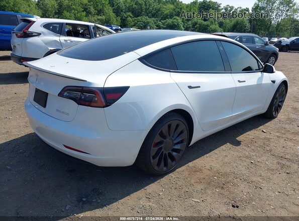 5YJ3E1EC5NF359120 2022 TESLA MODEL 3 White Rear right
