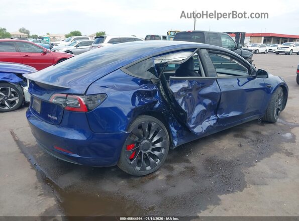 5YJ3E1EC5PF594331 2023 TESLA MODEL 3 Blue Tył prawy