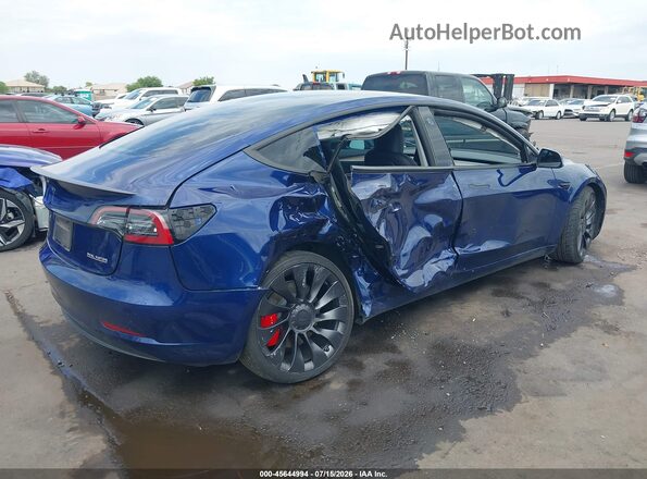 5YJ3E1EC5PF594331 2023 TESLA MODEL 3 Blue Widok z przodu