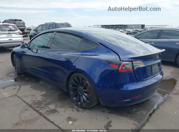 5YJ3E1EC5PF594331 2023 TESLA MODEL 3 Blue Tył lewy