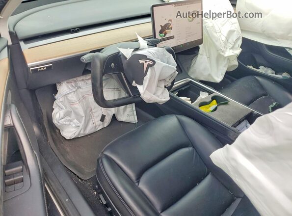 5YJ3E1EC6MF044809 2021 TESLA MODEL White Առջևի վահանակի տեսք