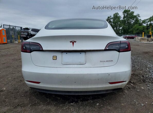 5YJ3E1EC7LF587049 2020 TESLA MODEL White უკანა ხედი