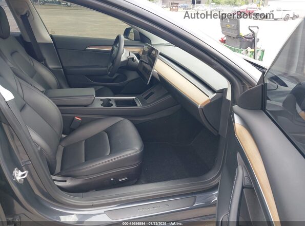 5YJ3E1EC7NF263294 2022 TESLA MODEL 3 Gray Вид салону спереду
