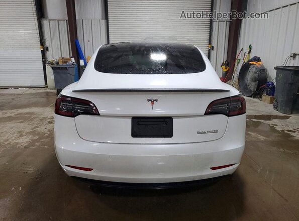 5YJ3E1EC7NF295288 2022 TESLA MODEL Белый Вид сзади