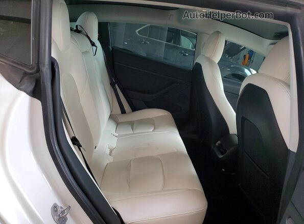 5YJ3E1EC7NF295288 2022 TESLA MODEL Белый Вид задних сидений