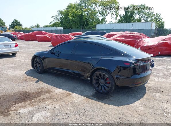 5YJ3E1EC7PF423161 2023 TESLA MODEL 3 Черный Задняя левая четверть