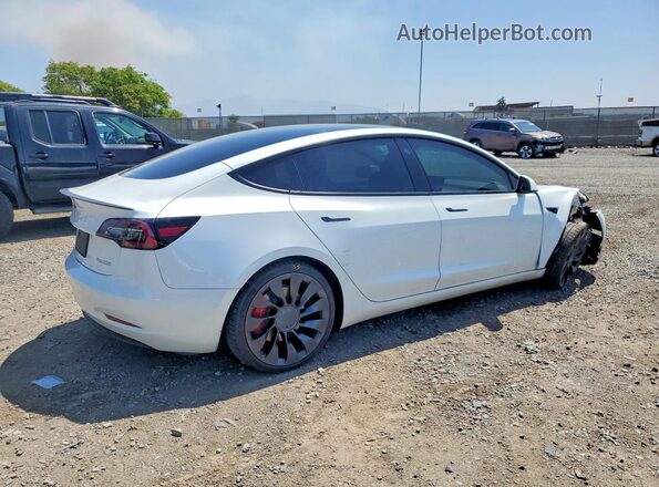 5YJ3E1EC7PF503494 2023 TESLA MODEL Белый Задняя правая четверть