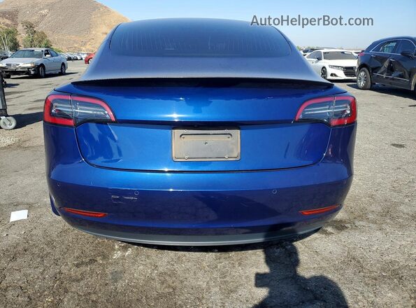 5YJ3E1EC8LF641202 2020 TESLA MODEL Blue Հետևի տեսք