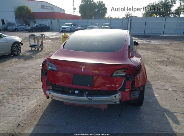 5YJ3E1EC8MF044035 2021 TESLA MODEL 3 Красный Вид спереди