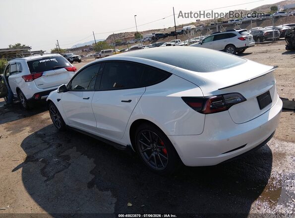 5YJ3E1EC8MF914480 2021 TESLA MODEL 3 Белый Задняя левая четверть