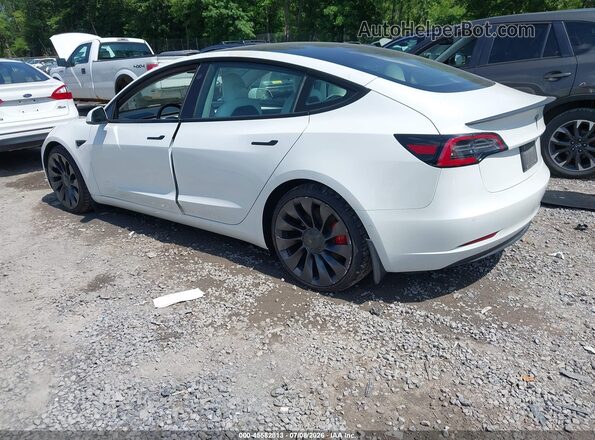 5YJ3E1EC8MF973335 2021 TESLA MODEL 3 White Задня ліва чверть