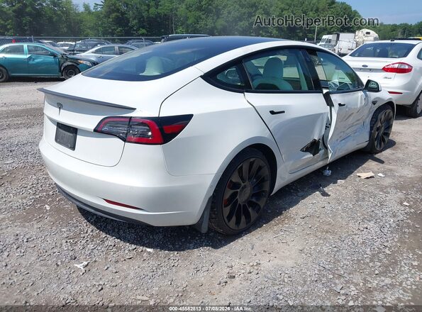5YJ3E1EC8MF973335 2021 TESLA MODEL 3 White Задня права чверть