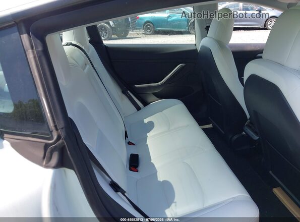 5YJ3E1EC8MF973335 2021 TESLA MODEL 3 White Вид наклейки з VIN-кодом