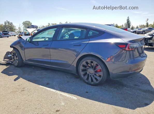 5YJ3E1EC8NF265829 2022 TESLA MODEL Charcoal უკანა მარცხენა