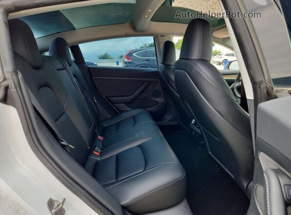 5YJ3E1EC8PF503097 2023 TESLA MODEL White Вид задніх сидінь