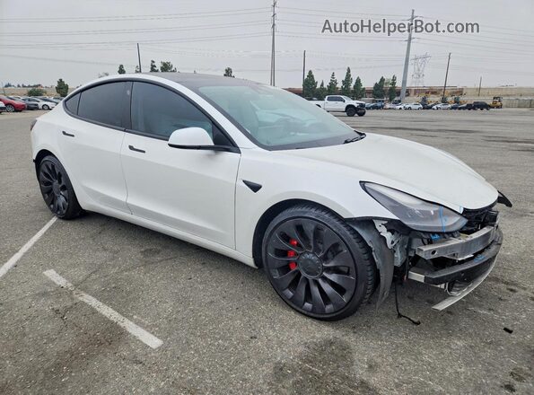 5YJ3E1EC9MF077884 2021 TESLA MODEL White Front right