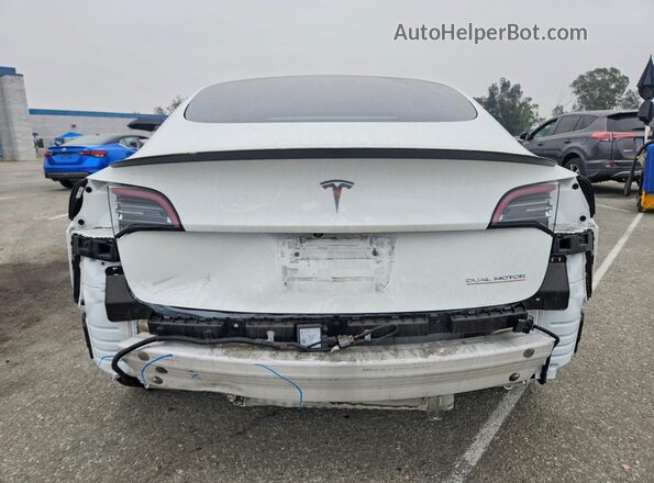 5YJ3E1EC9MF077884 2021 TESLA MODEL White Rear view