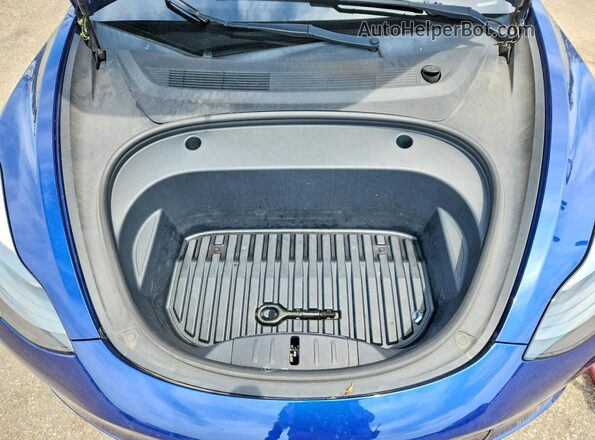 5YJ3E1EC9MF870487 2021 TESLA MODEL Blue Vista interior trasera