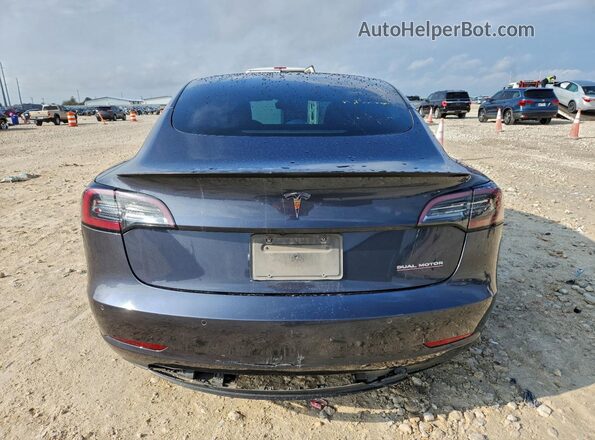 5YJ3E1ECXMF086173 2021 TESLA MODEL 3 Gray Widok z tyłu