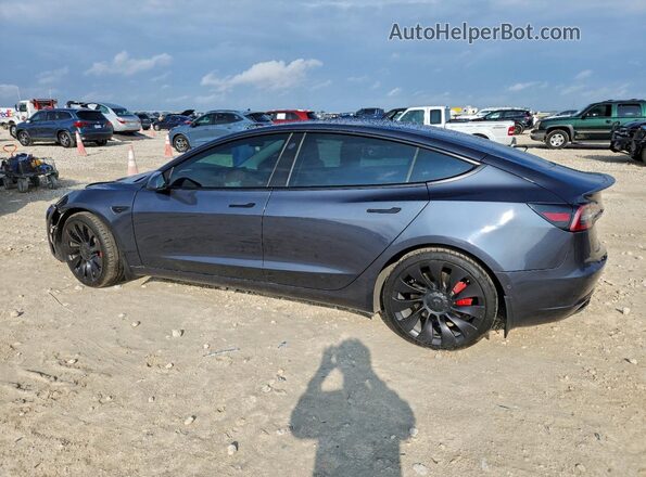 5YJ3E1ECXMF086173 2021 TESLA MODEL 3 Gray Tył lewy