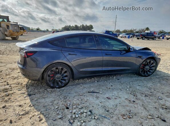 5YJ3E1ECXMF086173 2021 TESLA MODEL 3 Gray Tył prawy