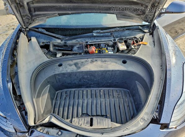 5YJ3E1ECXMF086173 2021 TESLA MODEL 3 Gray Widok wnętrza z tyłu