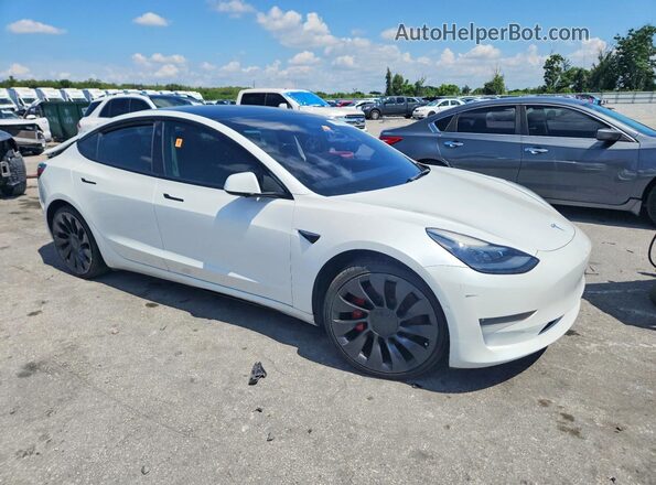 5YJ3E1ECXMF088456 2021 TESLA MODEL White Delantero derecho