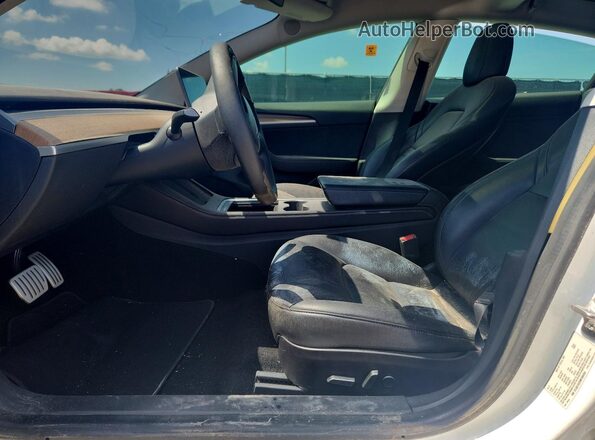 5YJ3E1ECXMF088456 2021 TESLA MODEL White Vista interior delantera