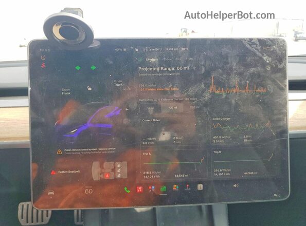 5YJ3E1ECXNF296385 2022 TESLA MODEL Черный Вид щитка приборов
