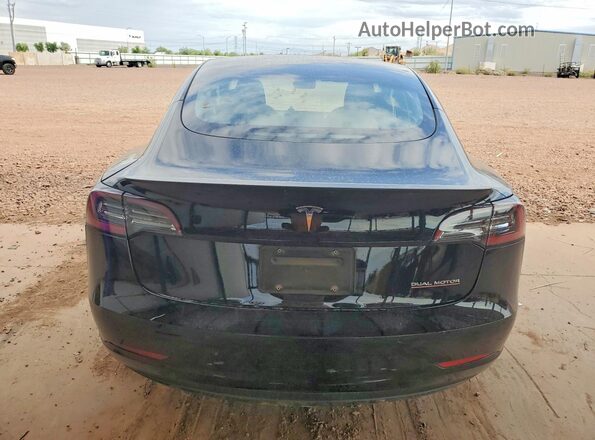 5YJ3E1ECXNF296385 2022 TESLA MODEL Черный Вид сзади