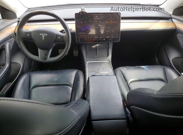 5YJ3E1ECXNF296385 2022 TESLA MODEL Черный Вид панели приборов