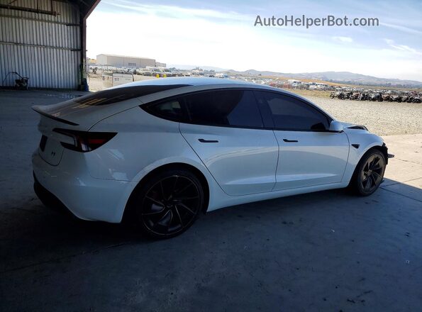 5YJ3E1ET0SF079973 2025 TESLA MODEL White Rear right
