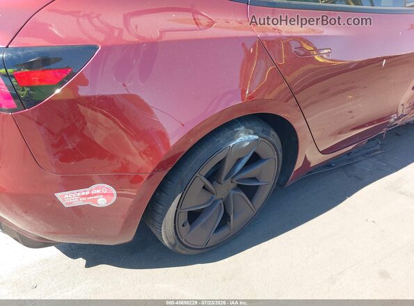 5YJ3E1ET2RF770738 2024 TESLA MODEL 3 Burgundy 