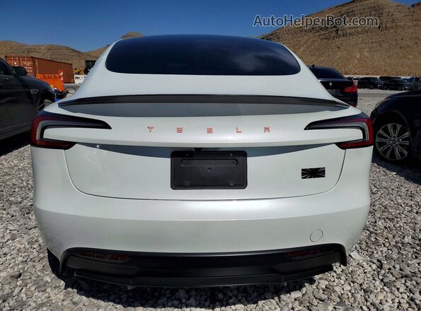 5YJ3E1ET2SF079750 2025 TESLA MODEL Белый Вид сзади