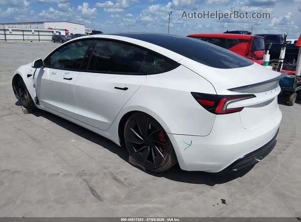 5YJ3E1ET2SF984960 2025 TESLA MODEL 3 White Trasero izquierdo