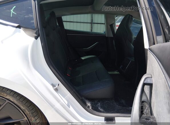 5YJ3E1ET2SF984960 2025 TESLA MODEL 3 White Vista de la etiqueta del VIN