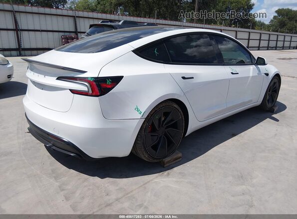 5YJ3E1ET2SF984960 2025 TESLA MODEL 3 White Trasero derecho