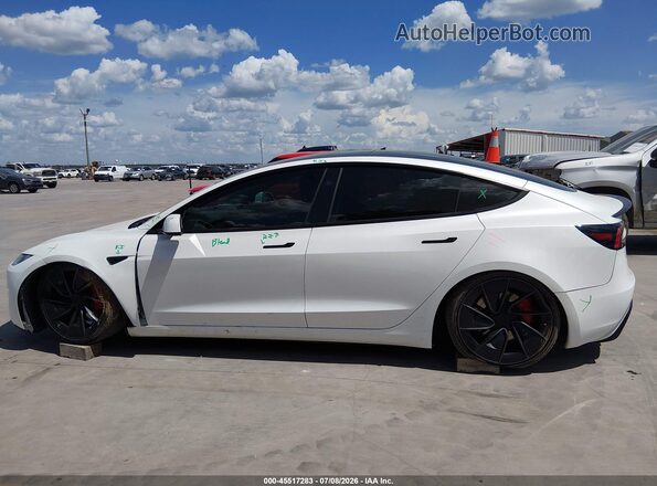 5YJ3E1ET2SF984960 2025 TESLA MODEL 3 White Vista interior de 360 grados