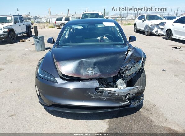 5YJ3E1ET4RF826601 2024 TESLA MODEL 3 Gray Вид панелі приладів
