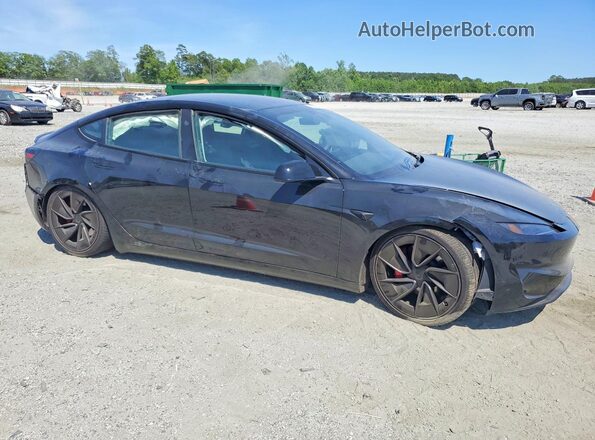 5YJ3E1ET4SF036138 2025 TESLA MODEL Черный Передняя правая четверть