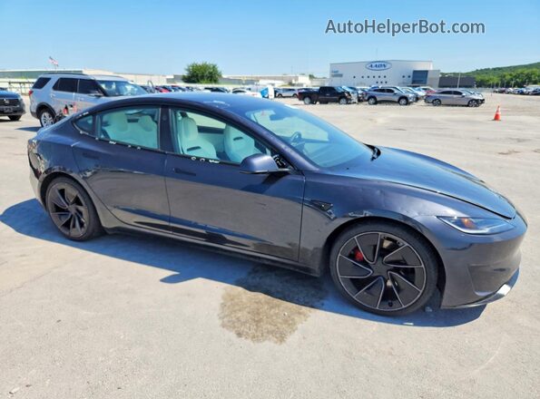 5YJ3E1ET5SF983365 2025 TESLA MODEL Угольный Передняя правая четверть