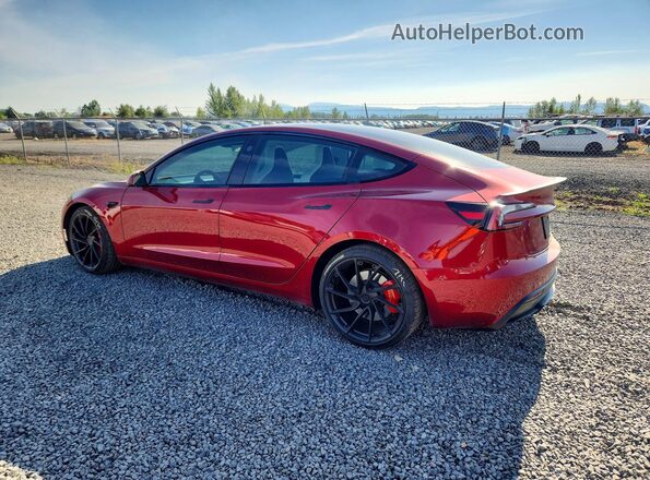 5YJ3E1ET6RF896004 2024 TESLA MODEL Red უკანა მარცხენა