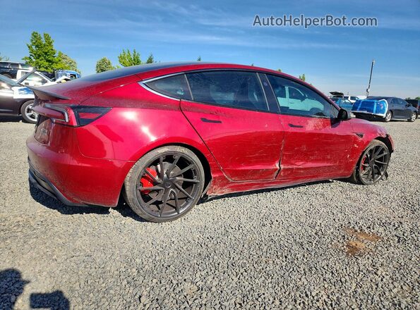 5YJ3E1ET6RF896004 2024 TESLA MODEL Red უკანა მარჯვენა
