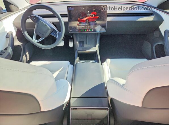 5YJ3E1ET6RF896004 2024 TESLA MODEL Red წინა პანელის ხედი