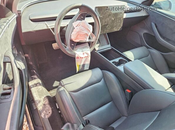 5YJ3E1ET7SF987577 2025 TESLA MODEL Gray Առջևի վահանակի տեսք