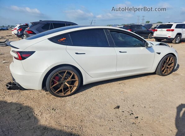 5YJ3E1ET8SF036465 2025 TESLA MODEL Белый Задняя правая четверть